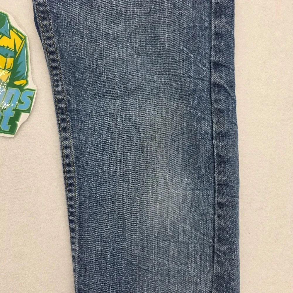 Levis 502 Boys Size 8 Regular Taper Jeans Blue Premium Denim 24x22 Casual